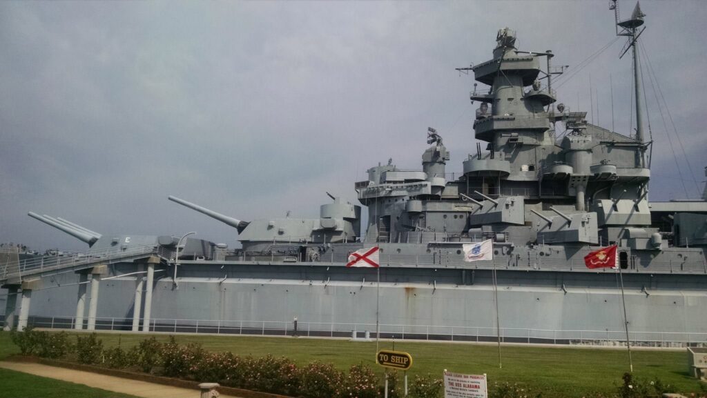 Photo of battleship USS Alabama