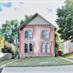 Stylized Image of Actual Elm Street House